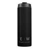 Bouteilles Isothermes Classic Élégant Moderne Minimaliste Nom Monogramme (Devant)