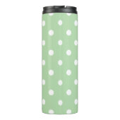 Bouteilles Isothermes Classic Green Polka Dots Pattern Monogram (Dos)