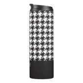 Bouteilles Isothermes Classic moderne noir et blanc Houndstooth (Tourné sur la droite)
