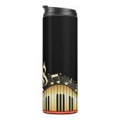 Bouteilles Isothermes Clavier noir et or monogrammé (Tourné sur la droite)