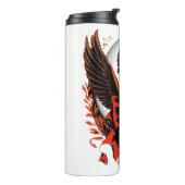 Bouteilles Isothermes Clé de fond en velours gothique avec ailes et lune (Tourné sur la gauche)