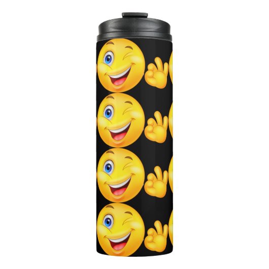 Bouteilles Isothermes clin d'œil et sourire (Devant)