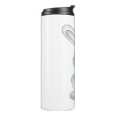 Bouteilles Isothermes Clipart blanc de lapin (Tourné sur la gauche)