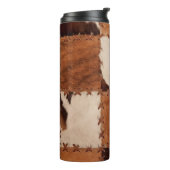 Bouteilles Isothermes Close up leather patchwork textured background. (Tourné sur la gauche)