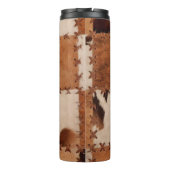 Bouteilles Isothermes Close up leather patchwork textured background. (Dos)
