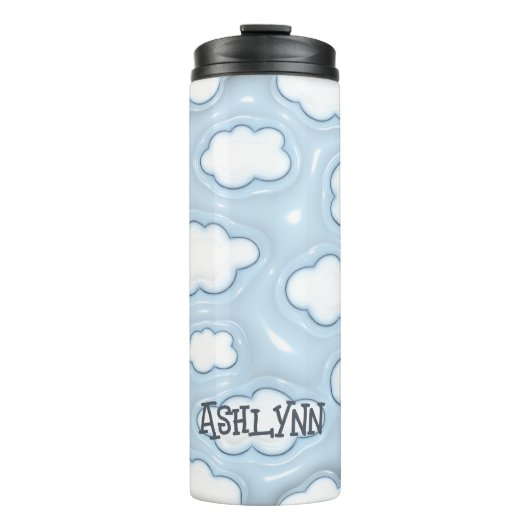 Bouteilles Isothermes Cloud Blue Sky Personnalisé Inflated 3D Tumbler (Devant)