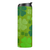 Bouteilles Isothermes Clovers verts, Lucky Clovers, Saint Patrick's Day (Tourné sur la gauche)