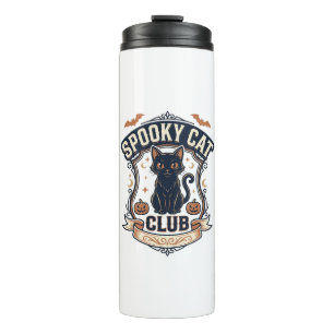 Bouteilles Isothermes Club de chat effrayant Chat Halloween Chat effraya
