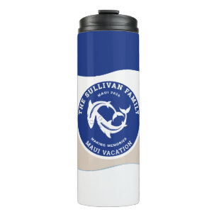 Bouteilles Isothermes Club de Yacht Vintage Famille de Requins de la Mar