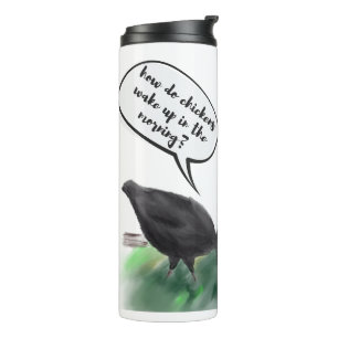 Bouteilles Isothermes Cluck d'alarme (Boutons de poulet stylisés et une 