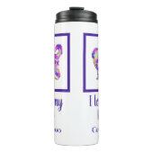Bouteilles Isothermes Cockapoo Chien mignon Silhouette Purple PY&B (Devant)