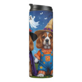 Bouteilles Isothermes Cocker Chiens espagnols Citrouille Halloween Funny (Tourné sur la droite)