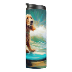 Bouteilles Isothermes Cocker Spaniel Beach Surf Peinture