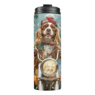 Bouteilles Isothermes Cocker Spaniel Chien à Moto Noël 