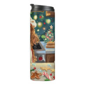 Bouteilles Isothermes Cocker Spaniel Gîtes : Noël Festif (Tourné sur la droite)