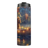 Bouteilles Isothermes Cocker Spaniel Noël Festive Voyage (Devant)