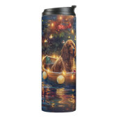 Bouteilles Isothermes Cocker Spaniel Noël Festive Voyage (Tourné sur la gauche)