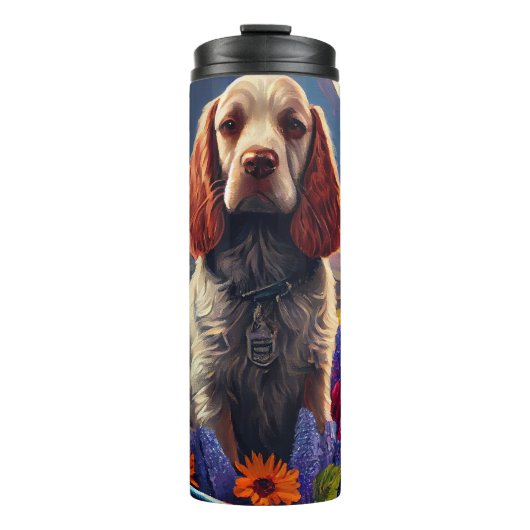 Bouteilles Isothermes Cocker Spaniel sur une pagaie : une aventure Pitto (Devant)