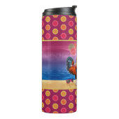 Bouteilles Isothermes Cocktails Drôle de poulet au coq Tropical Beach Se (Tourné sur la gauche)