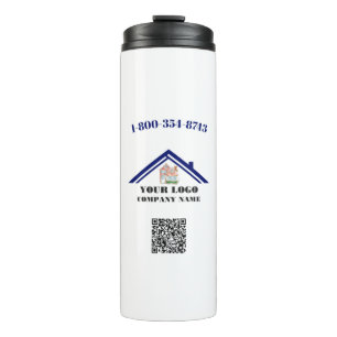 Bouteilles Isothermes Code QR du logo de votre entreprise