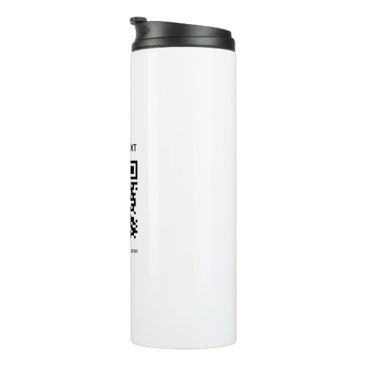 Bouteilles Isothermes Code QR Personnalisé Et Texte Entreprise Moderne (Tourné sur la droite)