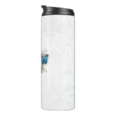 Bouteilles Isothermes Coeur bijoux avec papillons Morpho (Tourné sur la droite)