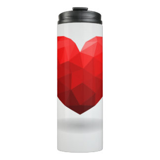 Bouteilles Isothermes Coeur d'amour bas poly valentine