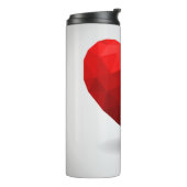 Bouteilles Isothermes Coeur d'amour bas poly valentine (Tourné sur la gauche)
