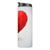 Bouteilles Isothermes Coeur d'amour bas poly valentine (Tourné sur la droite)
