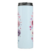 Bouteilles Isothermes Coeur de la Saint Valentin florale (Dos)