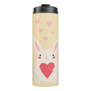Bouteilles Isothermes Coeur de lapin mignon valentine