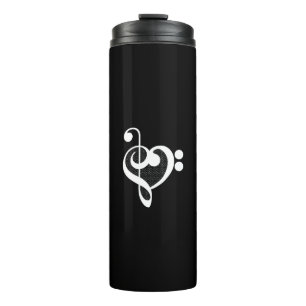 Bouteilles Isothermes Coeur de musique - I Love Music