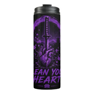 Bouteilles Isothermes Cœur d'Épée Violet – Nettoyez Votre Cœur