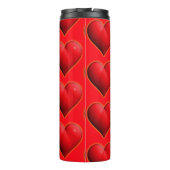 Bouteilles Isothermes Coeur rouge 3-D brillant (Dos)