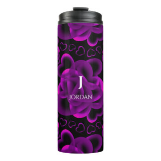 Bouteilles Isothermes Coeurs abondants Motif violet