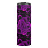 Bouteilles Isothermes Coeurs abondants Motif violet (Dos)