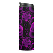 Bouteilles Isothermes Coeurs abondants Motif violet (Tourné sur la droite)