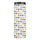 Bouteilles Isothermes Coeurs arc-en-ciel (Dos)