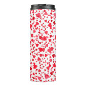 Bouteilles Isothermes Coeurs Confetti Rouge Personnalisés (Dos)