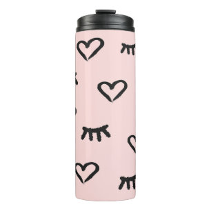 Bouteilles Isothermes Coeurs et yeux : Grunge Sketch Vintage