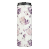 Bouteilles Isothermes Cœurs Fleurs Amour Violet Rose (Dos)