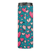 Bouteilles Isothermes Coeurs roses (Dos)