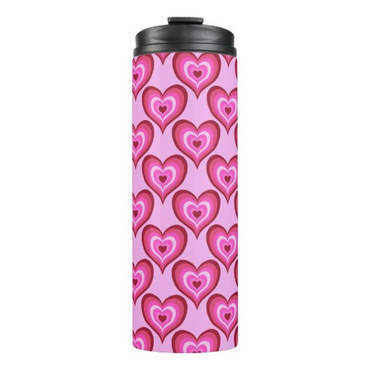 Bouteilles Isothermes Coeurs roses branchés Saint-Valentin (Devant)