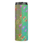 Bouteilles Isothermes Coeurs Roses colorés Avec Son Nom (Dos)