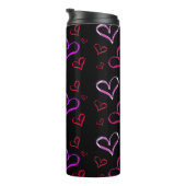 Bouteilles Isothermes Coeurs Rouge Et Violet (Tourné sur la droite)