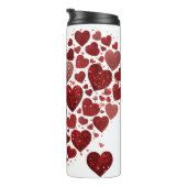 Bouteilles Isothermes Coeurs rouges grand amour Valentines jour (Tourné sur la droite)