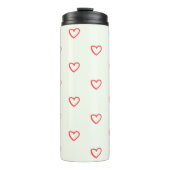 Bouteilles Isothermes Coeurs rouges Motif, mignonne, amour (Devant)