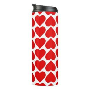 Bouteilles Isothermes Coeurs rouges Motif, Romantique, Amour