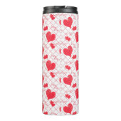 Bouteilles Isothermes Coeurs rouges, texte, "aime-toi". (Dos)