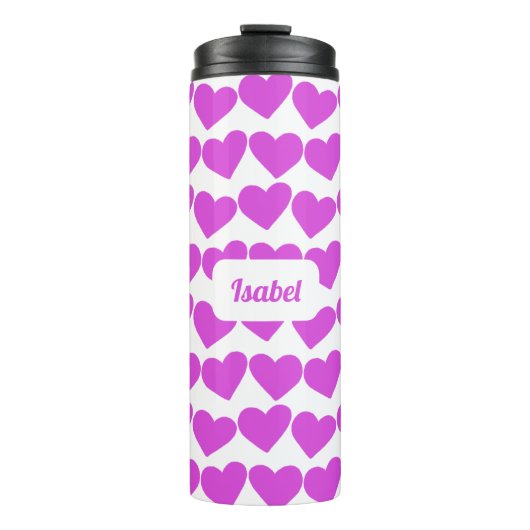 Bouteilles Isothermes COEURS Super Valentine CUSTOM Bridesmaid cadeau (Devant)